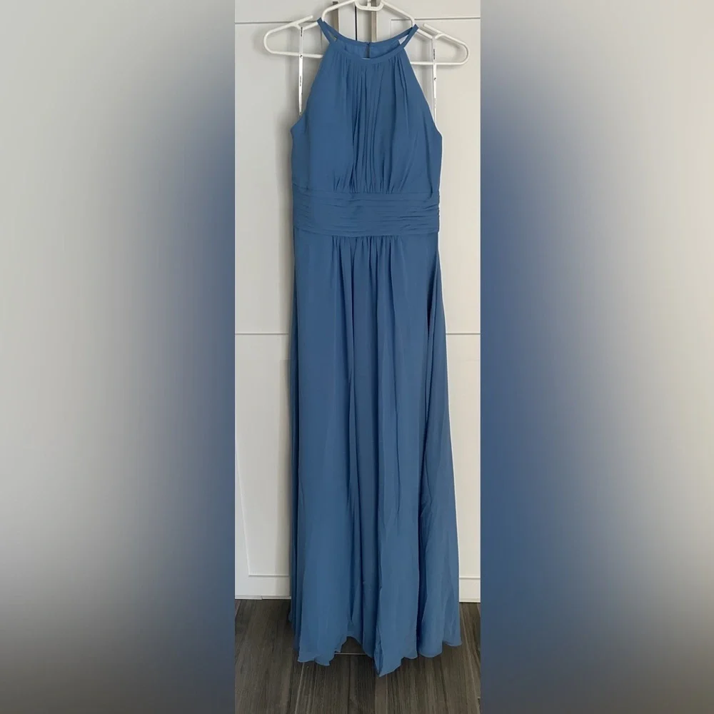 AW Bridal Fanny Dress Dusty Blue new size 8 - Picture 5 of 6